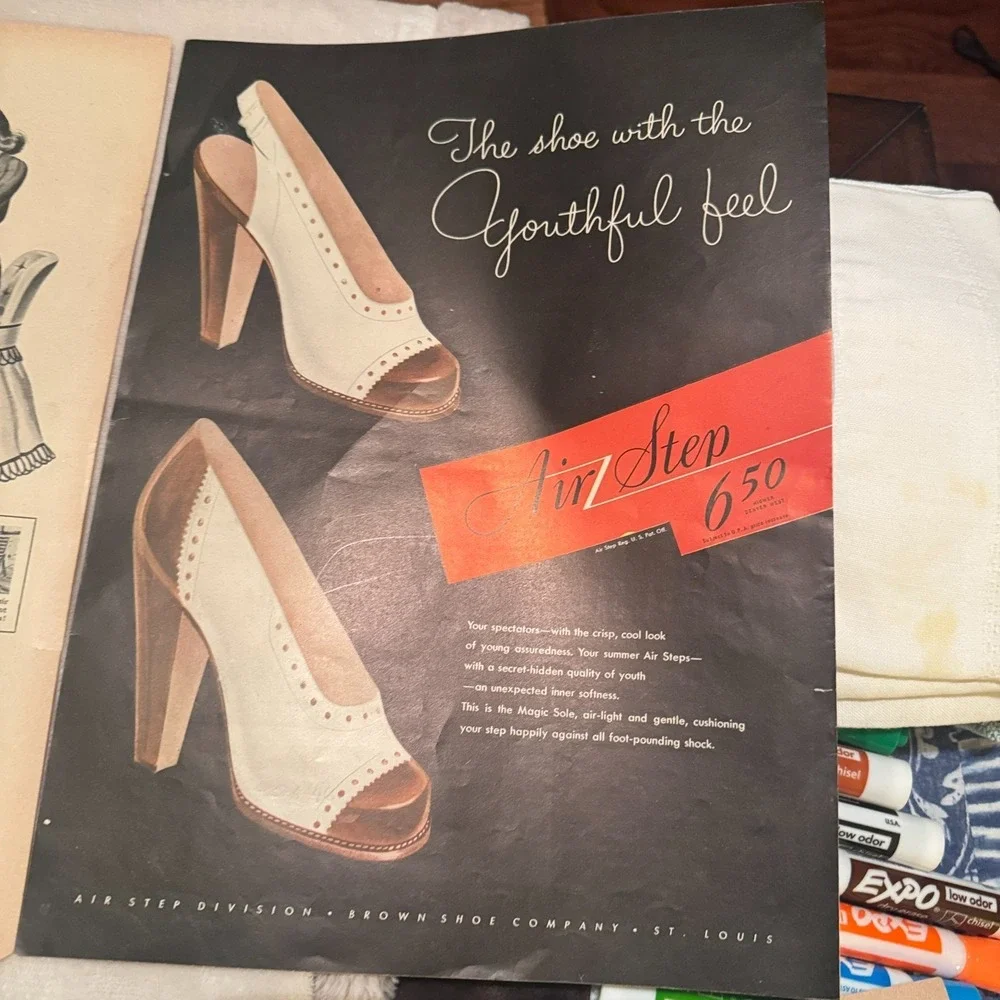 Life magazine 1940s Print Ads Jean Harlow Remington Little Lulu Eureka‎
